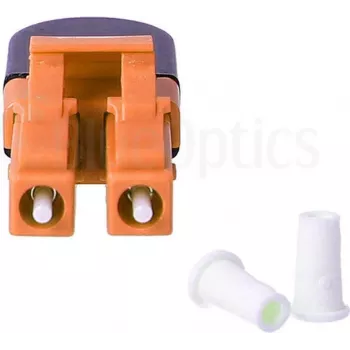 BLUELAN BlueOptics šviesolaidinis loopback adapteris OM2 LC/UPC dvigubas keraminis ferulas -40°C iki +85°C (BOLBLCOM2)