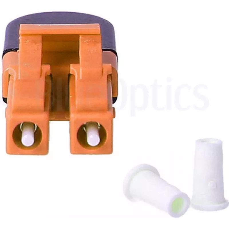 BLUELAN BlueOptics šviesolaidinis loopback adapteris OM2 LC/UPC dvigubas keraminis ferulas -40°C iki +85°C (BOLBLCOM2)