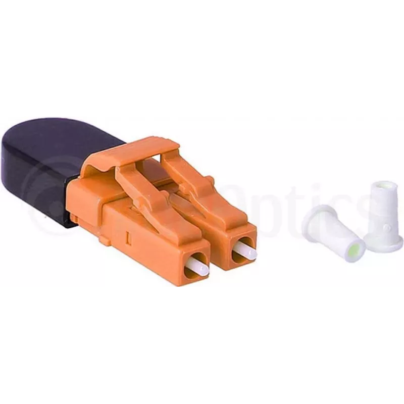 BLUELAN BlueOptics šviesolaidinis loopback adapteris OM2 LC/UPC dvigubas keraminis ferulas -40°C iki +85°C (BOLBLCOM2)