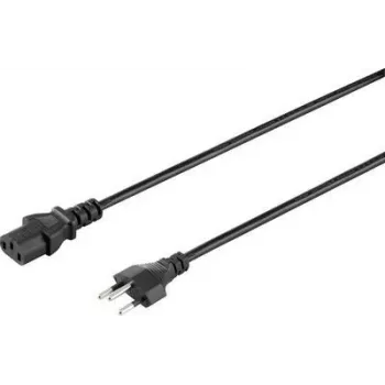 Sygonix SY-5042720 IEC C13 maitinimo laidas, CEE 7/7 kampuotas Schuko kištukas į IEC C13 lizdą, 2 m, juodas