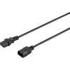 Sygonix SY-5042726 IEC C14 į C13 maitinimo kabelis 0,5 m juodas