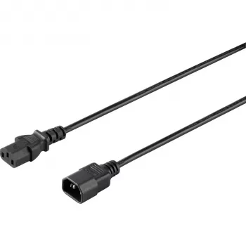 Sygonix SY-5042726 IEC C14 į C13 maitinimo kabelis 0,5 m juodas