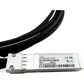 BlueLAN 40G QSFP+ į 4x10G SFP+ pasyvus tiesioginio prijungimo išskaidymo kabelis, 5m, 26 AWG, suderinamas su NVIDIA L45593-D178-B50 L45593-D178-B50-BL