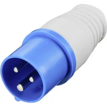 Sygonix SY-5806886 CEE stovyklavietės kištukas 16 A 3 polių 250 V AC IP44 mėlynas