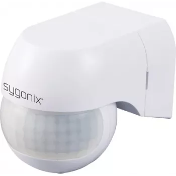 Sygonix SY-6118230 sieninis PIR judesio detektorius 180° relė baltas