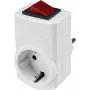 Sygonix SY-5045292 perjungiamas Schuko adapterio kištukas, baltas