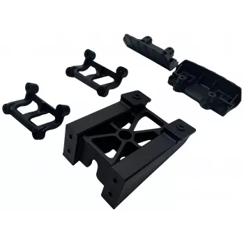 Reely RE-9043710 buferių rinkinys 1:10 RC automobiliams (priekinis ir galinis, juodas)