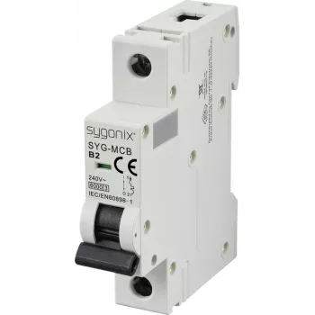 Sygonix SY-6437976 SYG-MCB 1P/B2/6KA miniatiūrinis automatinis jungiklis 1 polių 2 A 240 V/AC