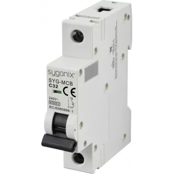 Sygonix SY-6440988 SYG-MCB 1P C32 6kA automatinis grandinės pertraukiklis 32 A 240 V AC