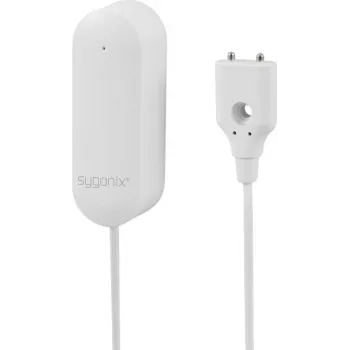 Sygonix SY-6515318 Wi-Fi vandens nuotėkio detektorius su valdymu per programėlę, maitinamas baterijomis, baltas