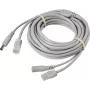 Sygonix SY-6441788 20 m BNC + DC maitinimo prailginimo kabelis stebėjimo kamerai, juodas