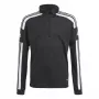 adidas Squadra 21 treniruočių megztinis jaunimui, juodas GK9561 128cm