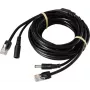 Sygonix Kamerakabel SY-6441782 - 10 m vaizdo ir maitinimo kabelis CCTV kameroms, BNC į BNC + DC