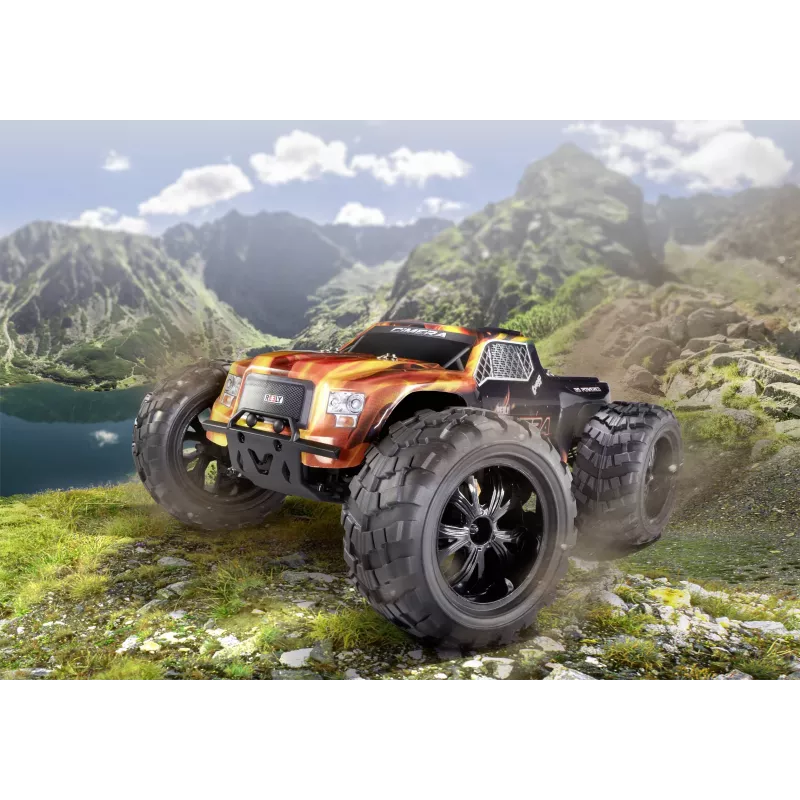 Reely Cimera Black Brushless 1:10 RC Monster Truck 4WD RTR 2.4 GHz su baterija ir įkrovikliu (RE-6914403)
