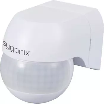 Sygonix SY-6733024 sieninis PIR judesio jutiklis 360° 180° relė baltas