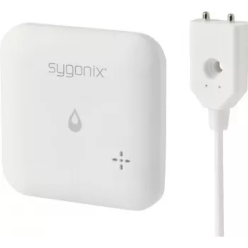 Sygonix SY-6735646 Wi-Fi vandens nuotėkio detektorius su programėle, vidiniu ir išoriniu jutikliu, 85 dB signalizacija, maitinamas baterijomis