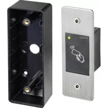 Sygonix SY-4760950 įleidžiama RFID transponderinė prieigos sistema, 12-18 V DC, IP66, juoda