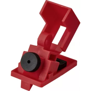 Sygonix SY-6872680 grandinės pertraukiklio blokavimo įtaisas, raudonas, užsegamas ant MCB svirties, iki 28,9 mm pločio