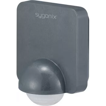 Sygonix SY-5836536 sieninis PIR judesio jutiklis 360° su rele, tamsiai pilkas, IP54