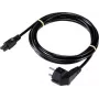 Sygonix SY-5043498 nešiojamojo kompiuterio maitinimo kabelis, 3 m, juodas, Schuko į IEC C5