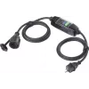 Sygonix SY-6052178 PRCD nešiojamas apsauginės išjungimo įtaisas prailginimo kabelis 230 V/AC 3 m juodas IP44