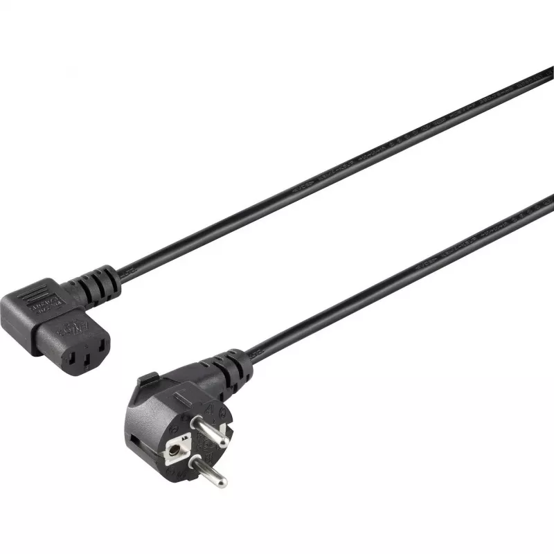 Sygonix SY-5042718 maitinimo kabelis šaltiems prietaisams CEE 7/7 į IEC C13, 1,5 m, juodas