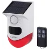 Sygonix Mini Signalizacijos Sistema Balta/Raudona su LED PIR Judesio Detektoriumi ir Nuotolinio Valdymo Pulteliu (SY-6515320)