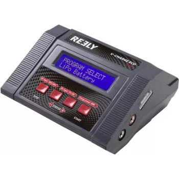 Reely V-Charger ECO 80 daugiafunkcis RC akumuliatorių įkroviklis 80W AC/DC LiPo LiIon LiHV NiMH NiCd Pb Pb-Ca RE-7570029