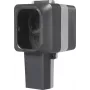 Sygonix SY-6670746 1 lizdo paviršinio montavimo rozetė, užrakinama, pasukami lizdų įdėklai, IP55, pilka