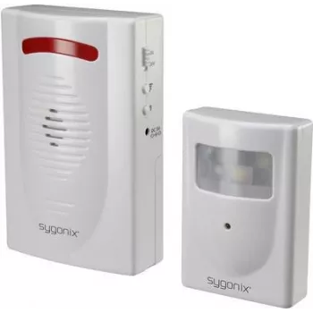 Sygonix SY-5045276 PIR judesio detektorius su 120 dB aliarmu ir LED