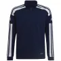 adidas Squadra 21 treniruočių megztinis vaikams, tamsiai mėlynas HC6278 140 cm