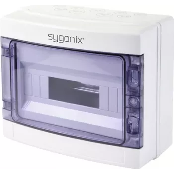 Sygonix SY-5491854 paviršinio montavimo mažoji paskirstymo dėžė, 12 modulių, 1 eilė, balta