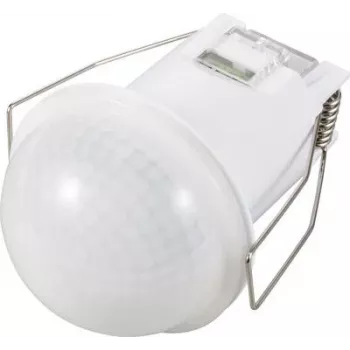 Sygonix SY-6733032 360° lubinis PIR judesio jutiklis, įleidžiamas, 230 V relė, 2000 W, 6 m, baltas
