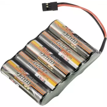 Reely NiMH RC akumuliatorių paketas 6V 2300mAh 5x AA šalia vienas kito JR jungtis RE-7839756