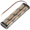 Reely NiMH siųstuvo baterijų paketas 9,6V 2400mAh 8 elementų Sub-C Stick Futaba RE-7851444