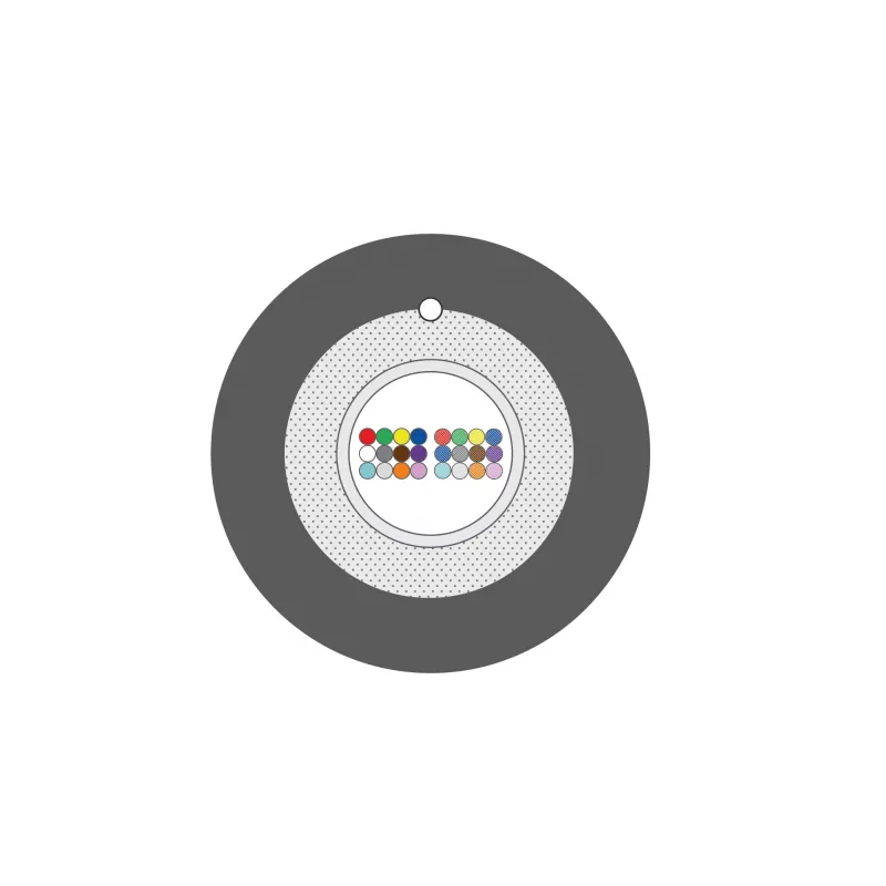 INFRALAN A-DQ(ZN)B2Y OM2 24G lauko optinis kabelis, 24 skaidulos, 5,8 mm, juodas, 2000N A24M2F1