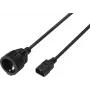 Sygonix SY-7154200 maitinimo prailginimo kabelis IEC C14 į C13 0,30 m juodas