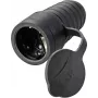 Sygonix SY-5806882 Schuko mova, guminis korpusas, 250 V/AC, juodas, IP44