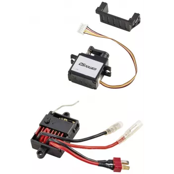 Reely RE-8705337 elektronikos rinkinys Carbon Fighter III – 2,4 GHz imtuvas, 40A šepetėlinis ESC, vairavimo servo