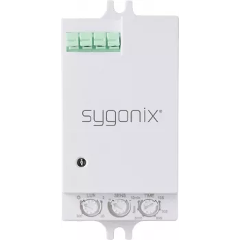 Sygonix SY-6879924 lubinis/sieninis PIR judesio ir buvimo jutiklis, 180°/360°, relė, baltas