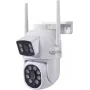 Sygonix SY-6271366 Full HD PTZ lauko Wi-Fi IP kamera, 355° pasukimas, 90° pakreipimas, IP65, dvipusis garsas, MicroSD iki 128GB, naktinis matymas