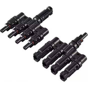Sygonix saulės adapteris T- jungtis 4 į 1 1000 V DC SY-6408002 Y-jungtis saulės sistemoms