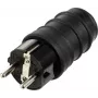 Sygonix SY-6618468 Schuko kištukas TPE 250 V/AC juodas IP44