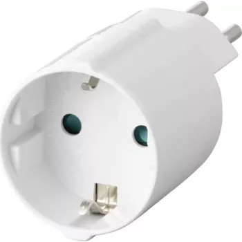 Sygonix SY-6949550 kelioninis adapteris Schuko į šveicarišką (Type J į Type F, 10 A, 250 V, juodas)