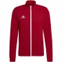 adidas Entrada 22 marškinėliai su užtrauktuku raudoni H57537 dydis L