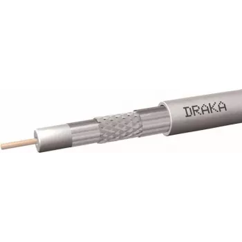 DRAKA koaksialinis kabelis 1,0/4,65 75 Ohm 200m baltas >100dB PE 60016703
