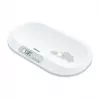 Beurer BY90 išmaniosios kūdikių svarstyklės su Bluetooth, 20 kg talpa, 5 g tikslumu, lenktu svėrimo paviršiumi, LCD ekranu, baltos