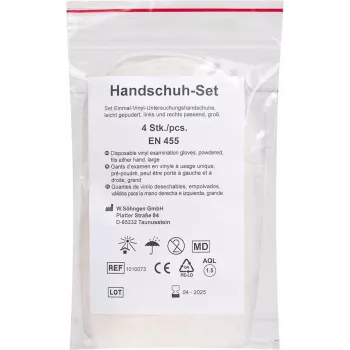 Söhngen Handschuh-Set 1010073 1250 VE4 - Lateksinės pirštinės, be pudros, dydis L, 4 pirštinės (2 poros)