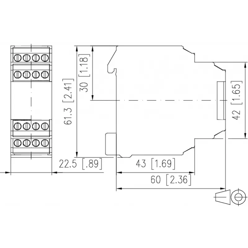 METZ CONNECT greičio stebėjimo relė DRIW-E16 24V AC/DC 22,5 mm 1101501322