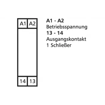 METZ CONNECT KRA-M4/1 sąsajos relės modulis, 4 CO kontaktai, 24 V AC ritė, 250 V AC, baltas 11061325